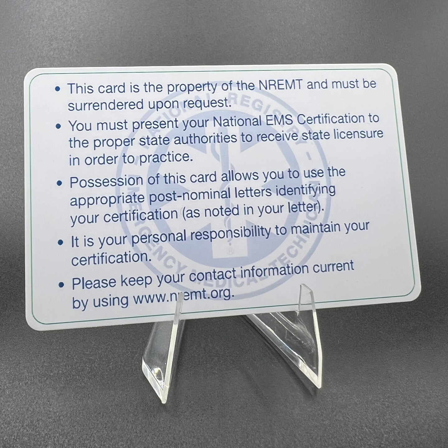 CPR / NREMT / AANPCB