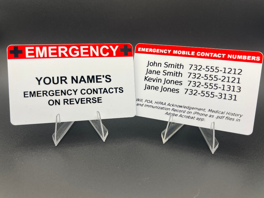 Emergency Contact Card