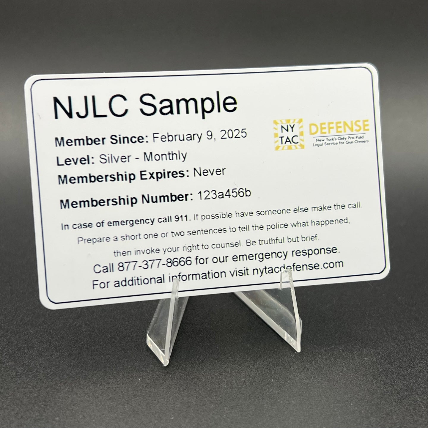 NY TAC Defense Membership