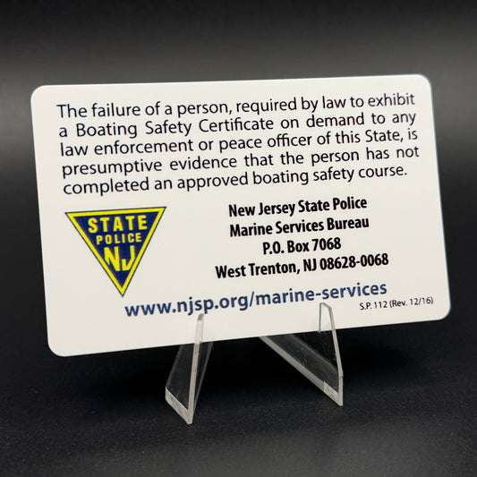 NJ Boating Safety Certificate