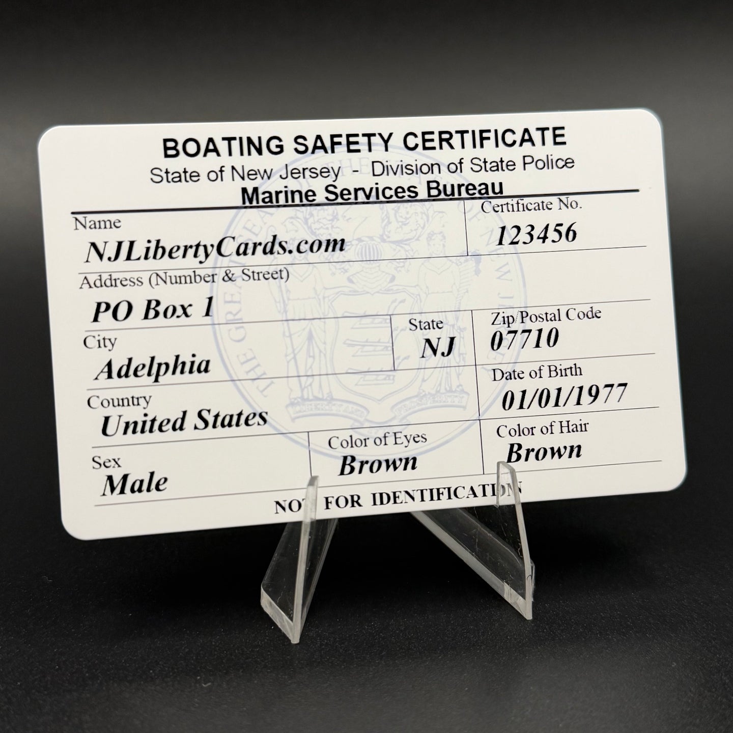 NJ Boating Safety Certificate