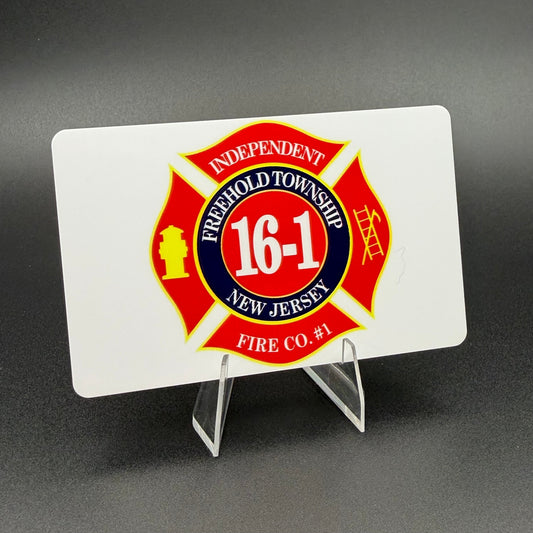 NJ Firefighter (FF1) certification cards - plastic or metal