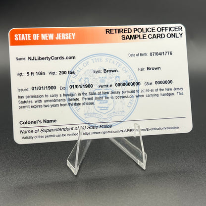 NJ Retired Police Officer Carry Permit - RPO