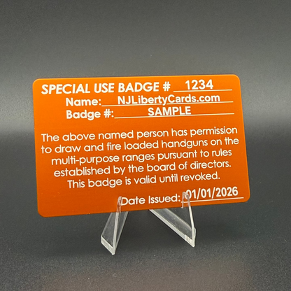 Special Use Metal Card